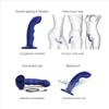 Godemichet vibrant Tapping Dildo Wave - Bleu nuit - Stimulation clitoridienne, vaginale et anale