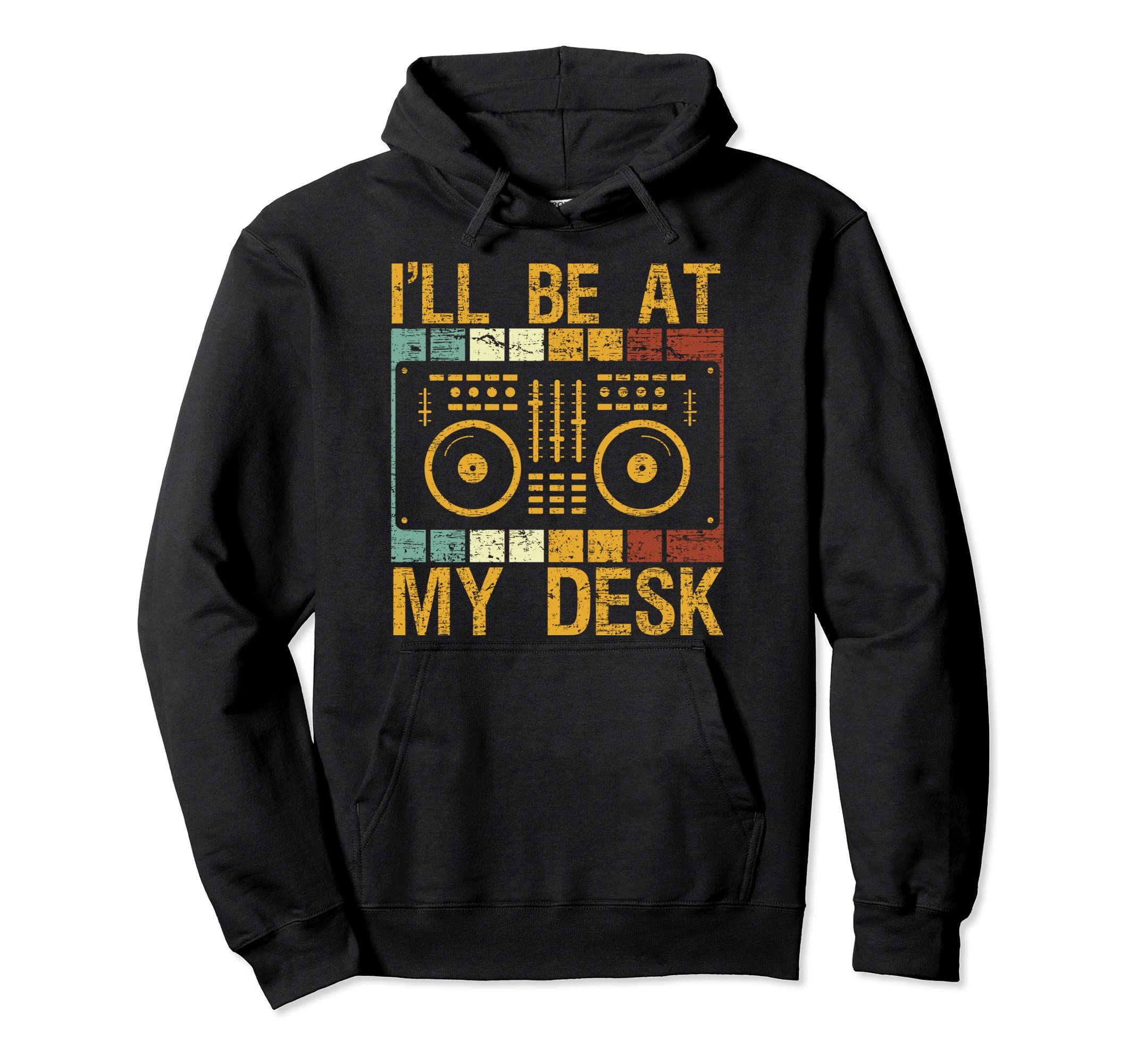 

Ретро DJ Apparel Музыка Микширование DJ Mixer Винтажный Смешной DJ Hoodie чёрный