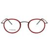 Linde 5805 Oval Titanium and Acetate Fashion Eyeglasses for Women and Men - Retro Business Style