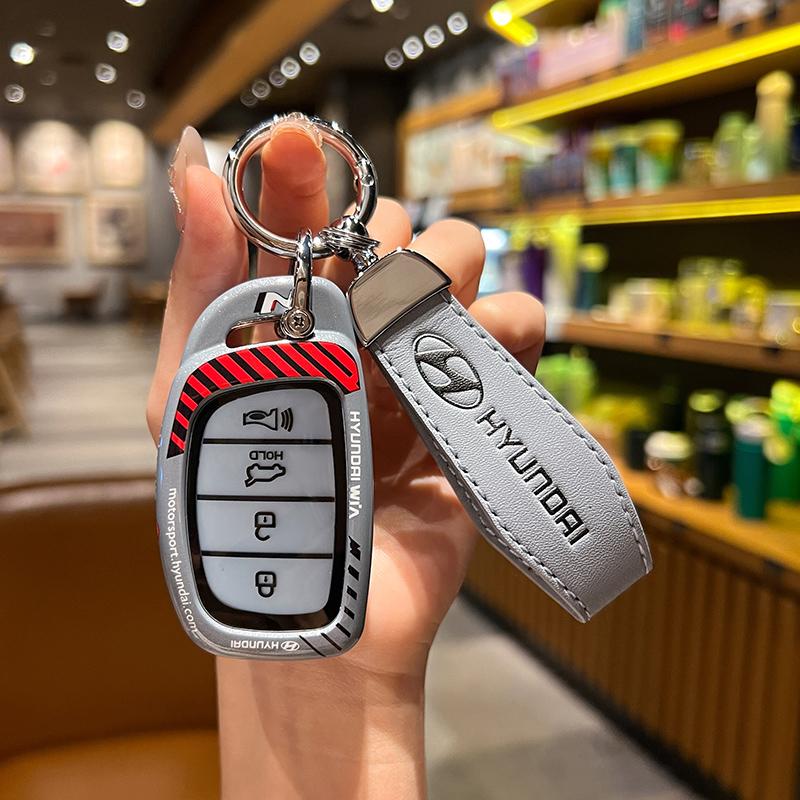 Car Remote Key Case Cover For Hyundai Creta Ix35 Ix45 I10 I30 I40 Tucson Santa Fe Rena Sonata Elantra 4Buttons Auto Accessories E5