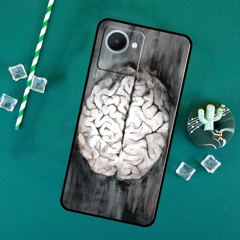 Anatomie Gehirn Für Realme C71 C75 C55 C53 C67 C61 C33 C63 C51 10 11 12 13 14 Pro Plus C65 GT7 15 Pro Hülle