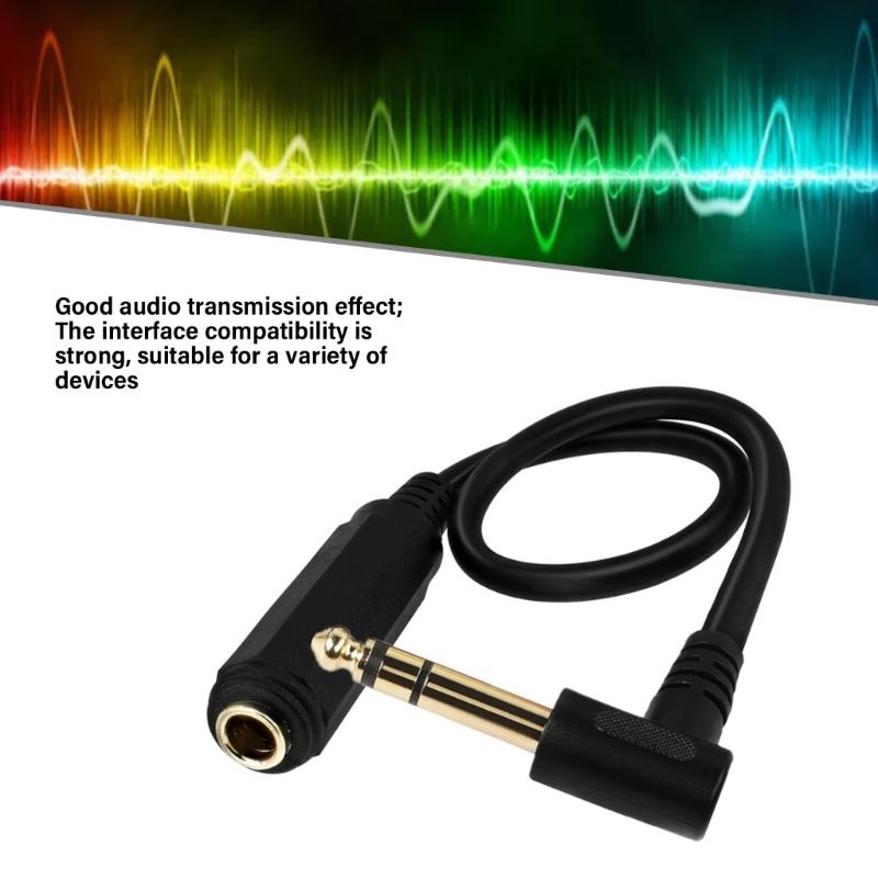 6.5mm to 6.3SP Stereo Extension Cord 2 Channel  Extender For Electric Guitars Amplifiers, Speakers