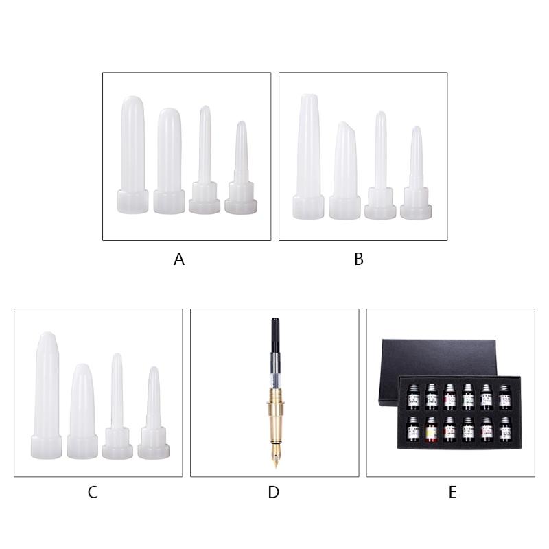4pcs DIY Pen Mold Epoxy Resin Molds Transparent Pen Silicone Mould Dried Flower Resin Decorative Craft Jewelry Mould