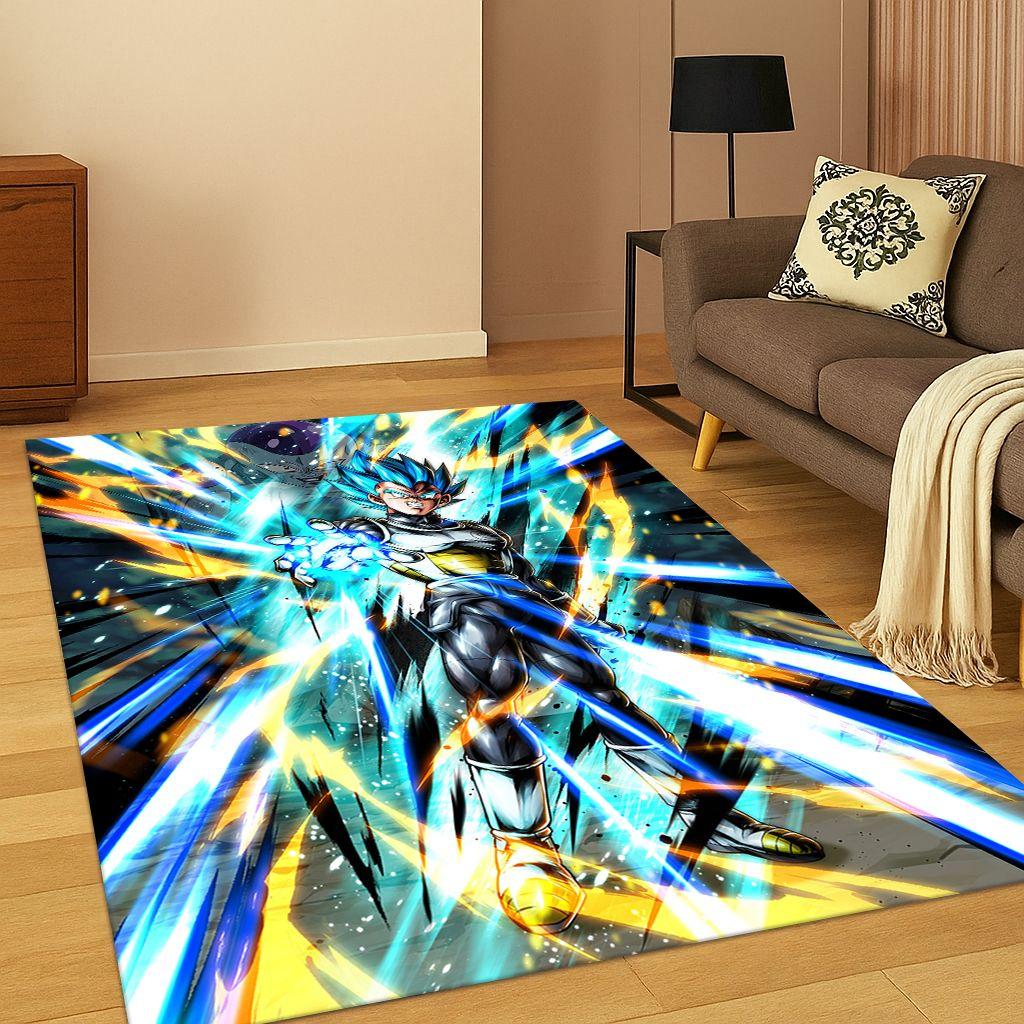 Classic Anime D-Dragon B-Ball Cartoon Carpet Rug for Bedroom Living Room Sofa Doormat Home Decor,kid Game Area Rug Non-slip Gift
