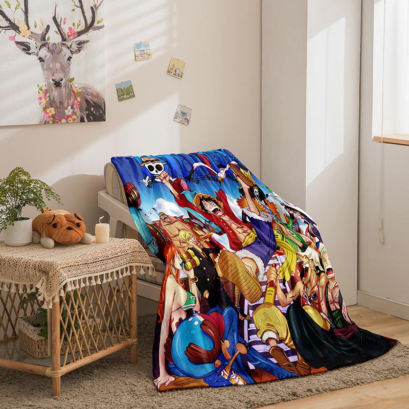 Flannel Fleece Blanket 3D Printed Sofa Blanket Thickened Blanket