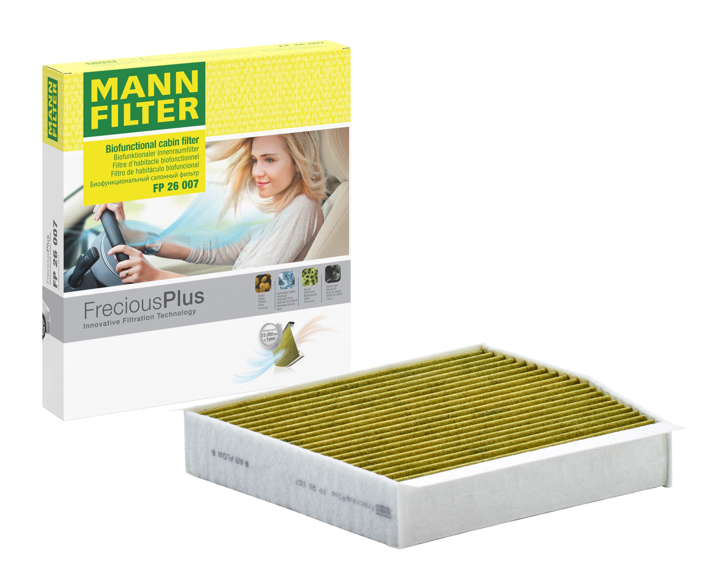 

MANN FILTER Frecious Plus drive FP26007/1 (для праворульних автомобілів) жовтий