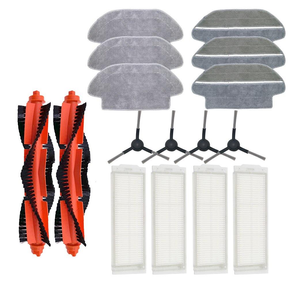 Main Brush HEPA Filter Side Brush Mop Cloth for Xiaomi Robot Vacuum Cleaner STYJ02YM Conga 3490 Viomi V2 PRO Filter V-RVCLM21B