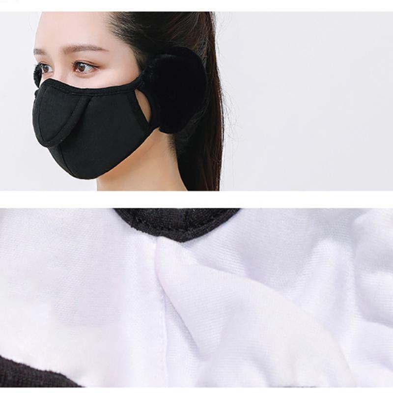 Winter Warm Mask Outdoor Windproof Skiing Cycling Face Mask Ear Protection Scarf Nose Open Breathable Face Cover Neck Warmer