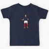 Kylian Mbappe Jersey Art, France, Football Wall Art, Minimalist Kids T-Shirt