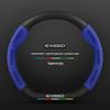 Genuine Leather & Carbon Fiber Steering Wheel Cover for Exeed TX - Suede, Anti-Slip, All-Season.