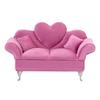 Stylish Plush Jewelry Display Stand Elegant Plush Jewelry Case European Style Mini Chair for Ring Earring Display
