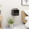 VidaXL Bedside Table Black 30.5x30x30 Cm Engineered Wood 3079709