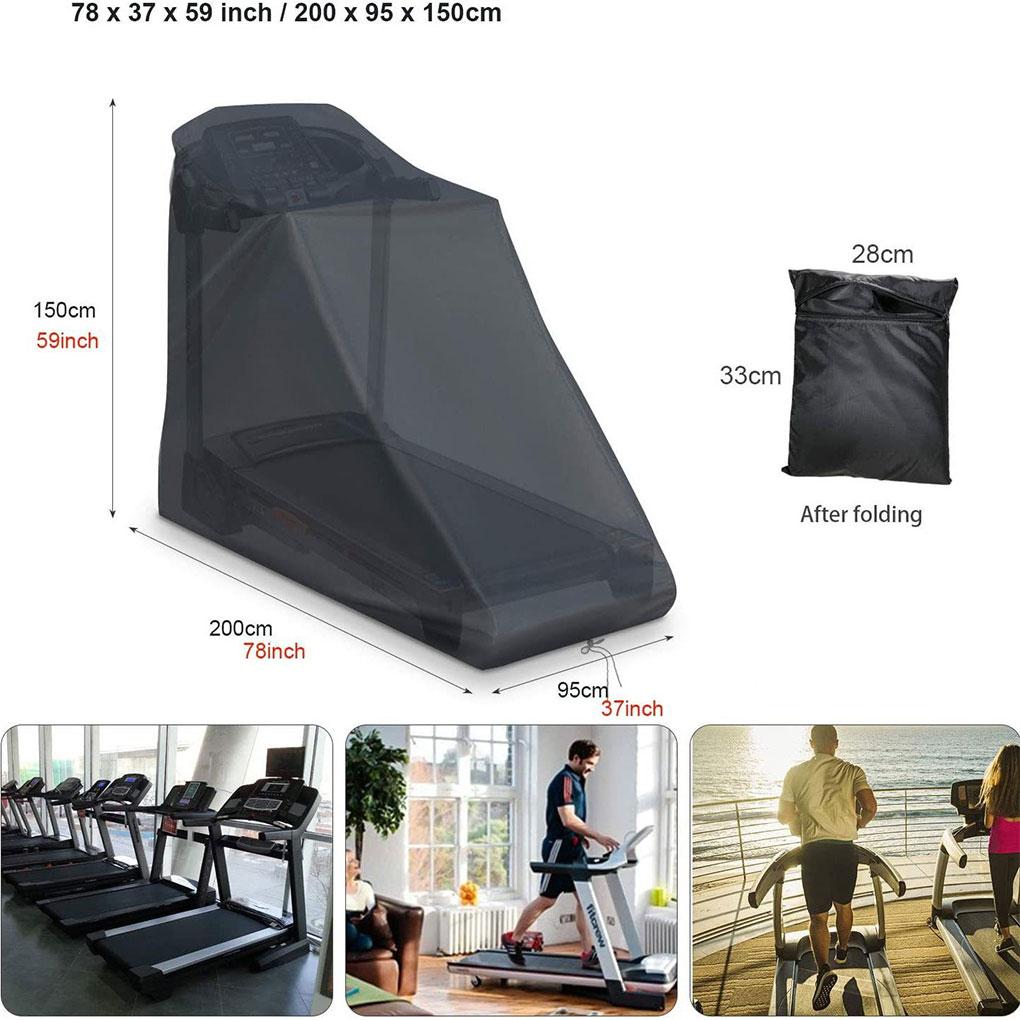 Cover For Treadmill Folding Dust Proof Running Machine Cover Oxford Cloth Waterproof Sunscreen Cover Fit Sports Running Machine