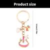 Multipurposd Charm Unicorns Keychain with Rainbow Mane Enamel Sturdy Alloy Handbag Charm Accessory for Men and Women