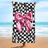 Ultra Soft Microfiber Beach Towel With Quick Dry Antibacterial Ion Print Design Pool Travel Outdoor Use