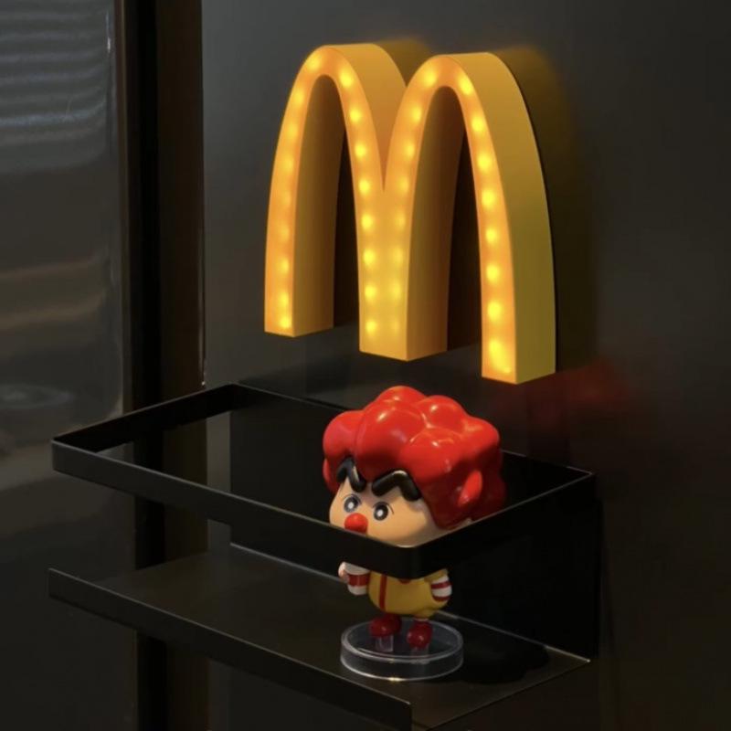 McDonald's ytterdörr & kylskåpsmagnet Ljus - Nattlampa Dekoration, Fri frakt