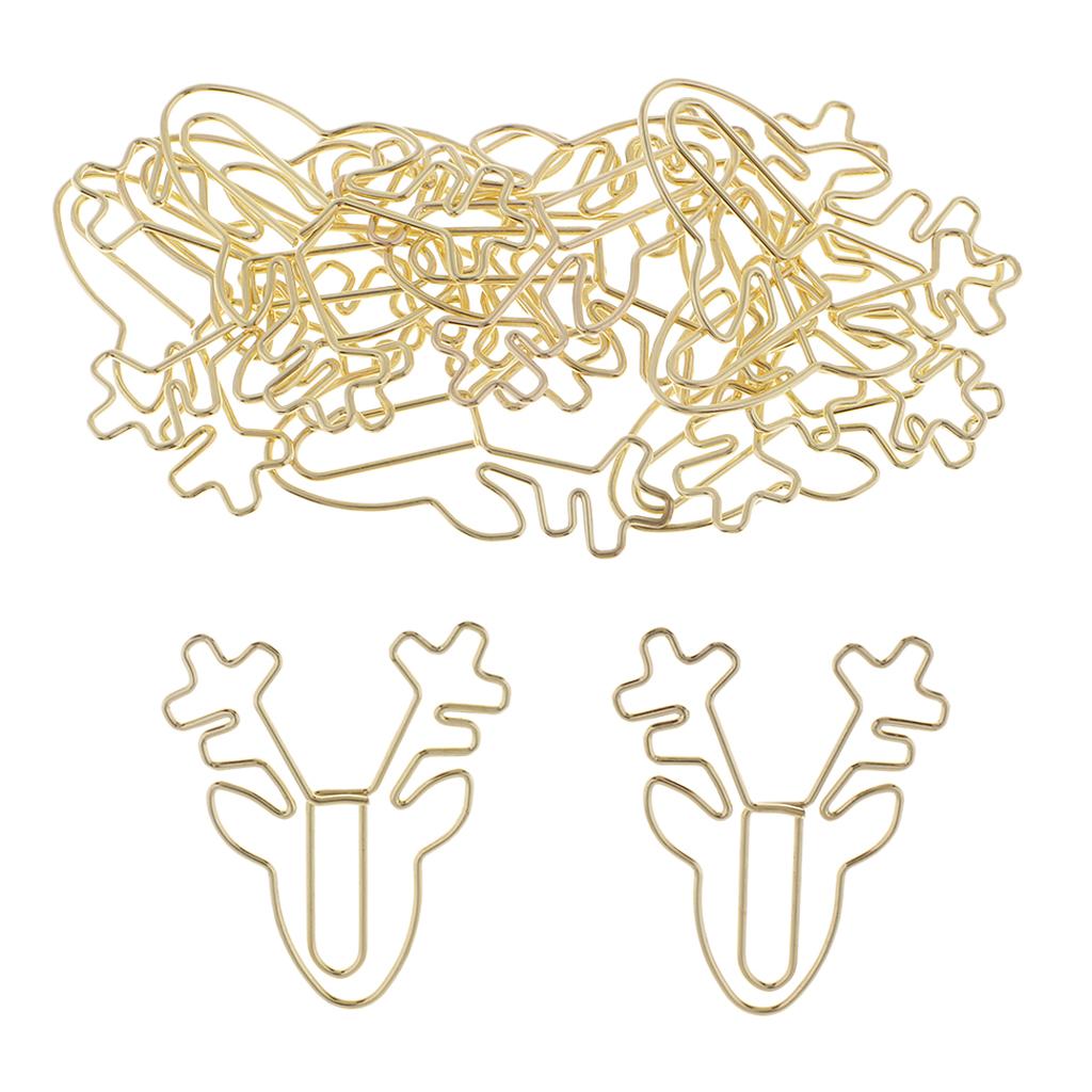 12 Packs Creative Cute Metal Paper Clips Bookmark