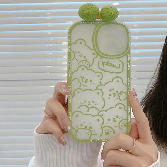 Phone Case With Bow Iphone14/Pro/Pro Flexible Refreshing Phone Flower Animal Tie Decor For Max/Max(Plus)