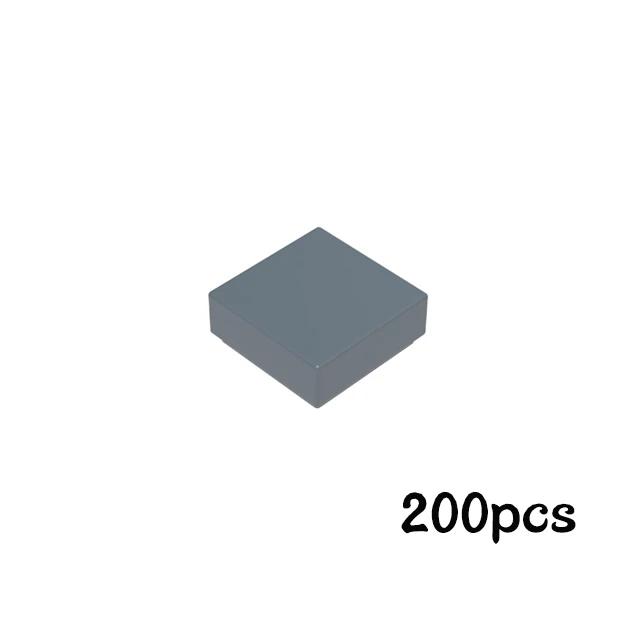 200Pcs 1x1 Flat Tile Smooth Building Blocks Bulk Add-Ons MY OWN CREATION Blocks 3070 Particles Construction Fitting Brand Kid Playthings
