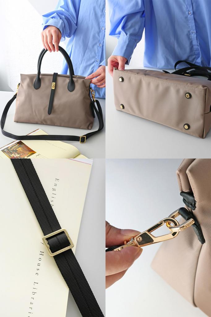 Tote Brown X Brown [VIOLAd'ORO] 2-Way Bag, Medium, VIO-V-2251-BRBR