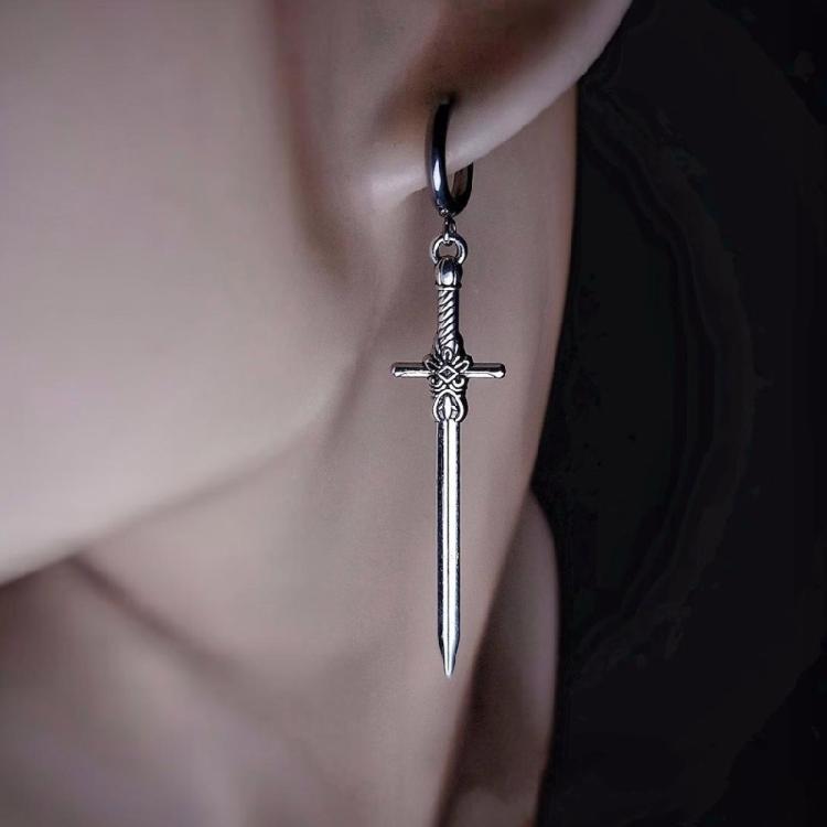 Stylish Alloy Swords Statement Earrings Comfortable Wear Ear Hooks Accessories Trendy Women's Jewelry for Parties