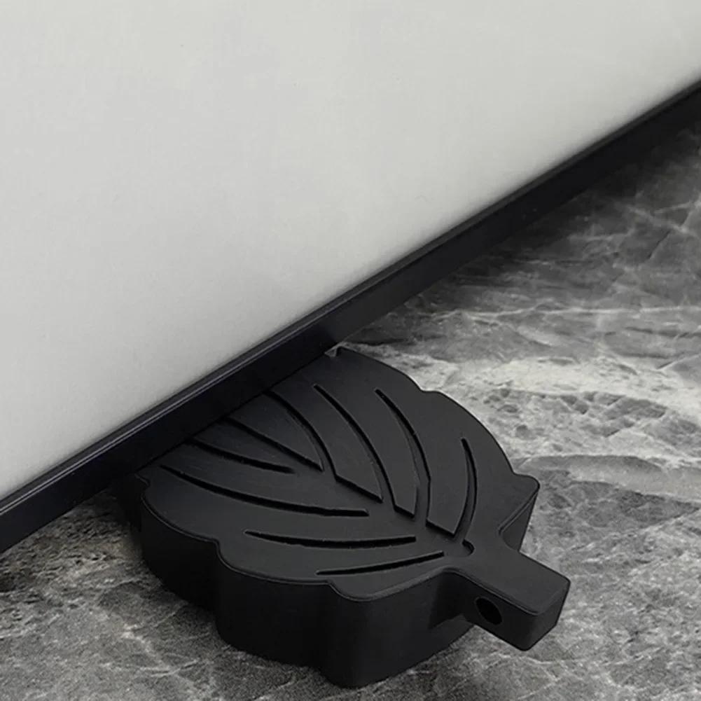 Door Stopper  Leaves Wedge Floor Stackable Stops Indoor Door Stopper Duty Rubber Floor Stop Prevents Doors From Closing
