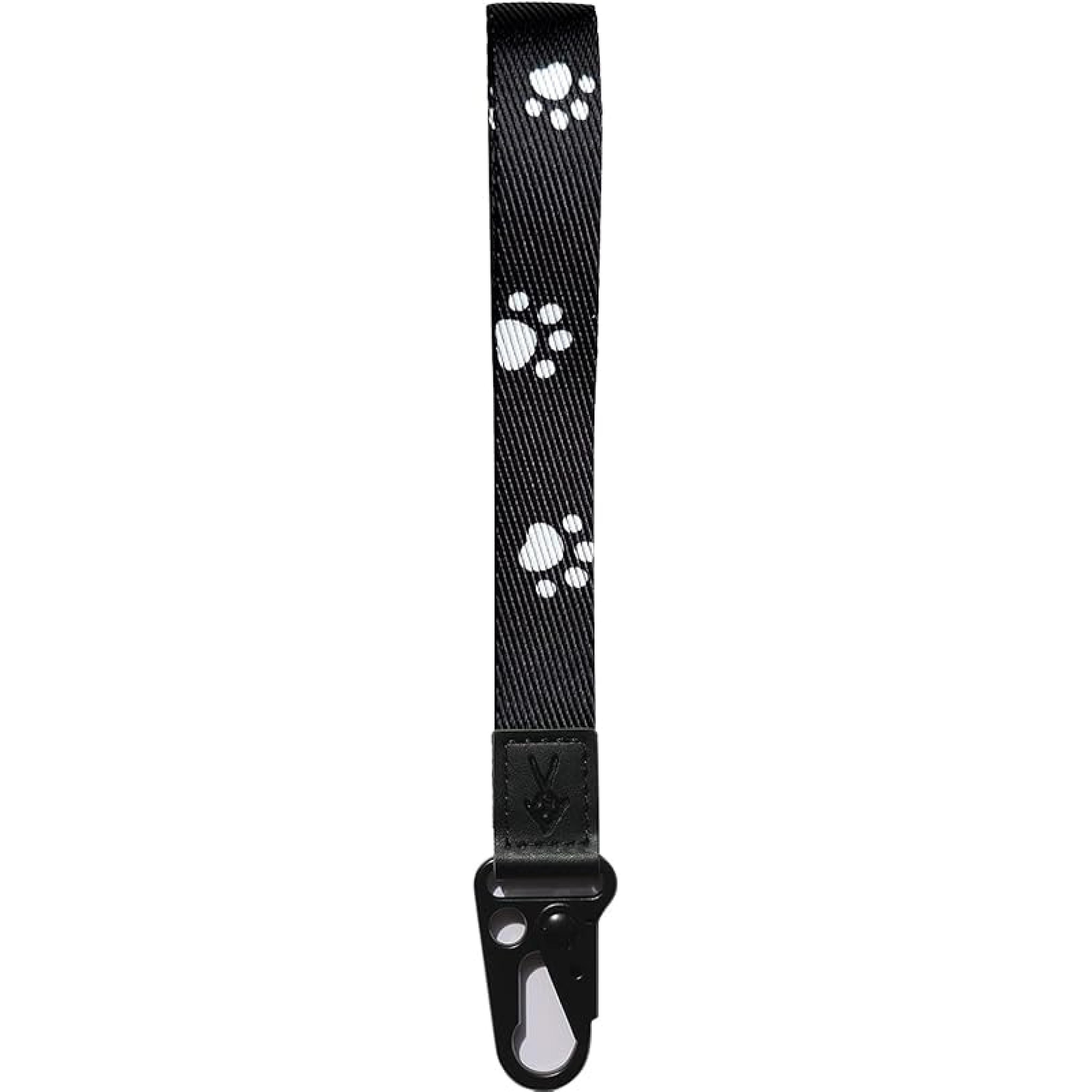 FORZEN Wristlet Keychain, wrist lanyard for keys, Women s Keyrings,Hand Wrist Lanyard Key Chain Holder Black Paw
