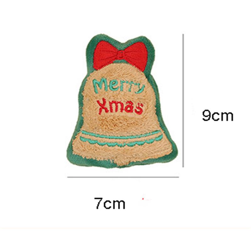 Christmas Plush Cartoon Cat Toy Design Builtin Cat Mint Fun Pet Chew Toy