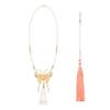 Retro Butterfly Necklace Fringed Chinese Style Necklace Pearl Pendant Necklace  Hanfu Costume