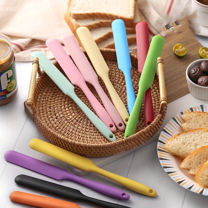 1PCS silicone spatula cream cake bread jam knife stirring knife non-stick baking tool food grade material high temperature resistance