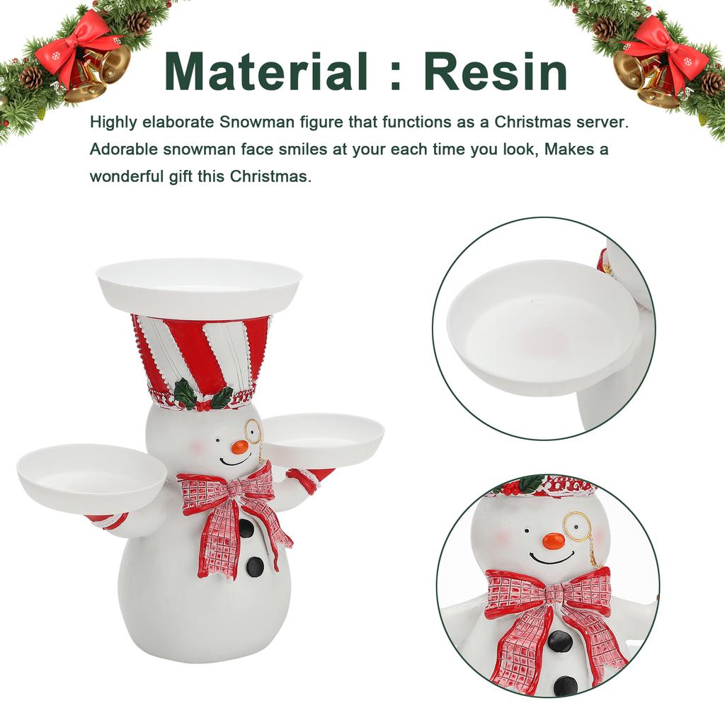 Christmas Snowman Snack Holder Stand