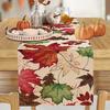 1 Piece Of Autum Maple Leaf Theme Table Runner, Painted With Colorful Fallen Leaves, Suitable For Restaurant, Home, Picnic, Cafe, Autum Party Decorati