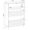 Shoe Cabinet ZWOLLE 78 X 24 X 103 Cm Engineered Wood Sonoma Oak