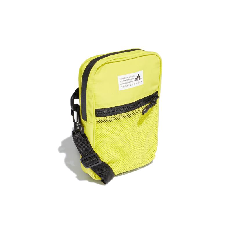 Adidas Recycled Polyester Shoulder Bag Unisex Green Yellow Adidas GL0915