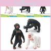 High Quality Pvc Gorilla Figure Set Includes Realistic Black And White Gorilla Models