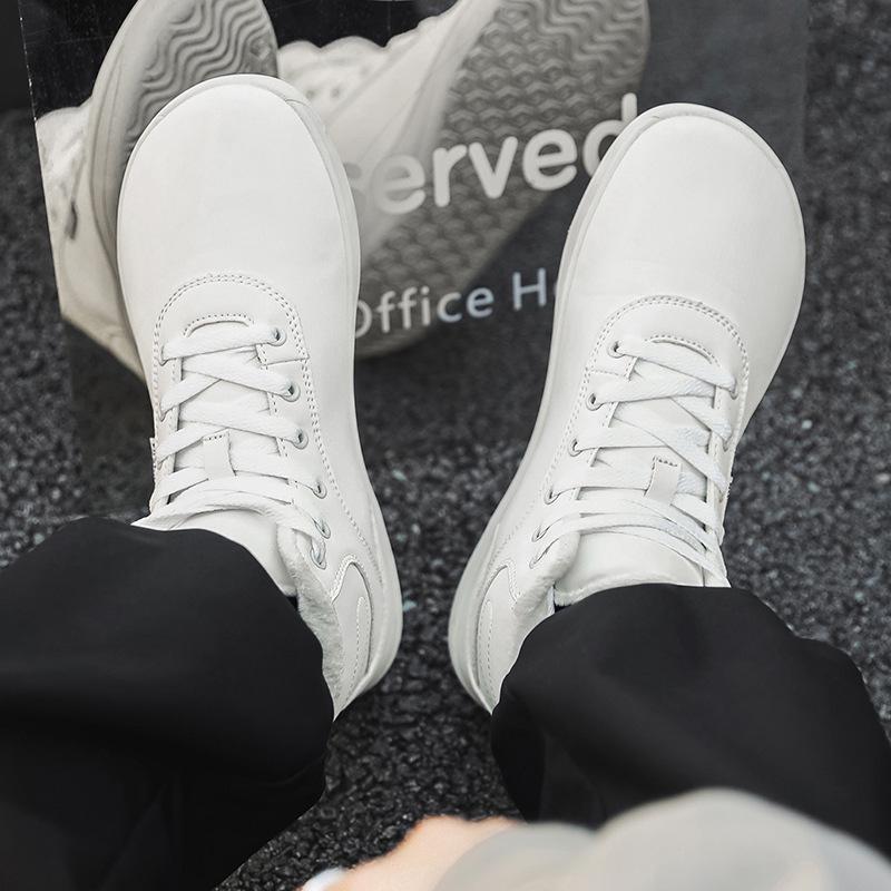 2025 Unisex Schneestiefel mit breiter Zehenbox und hohem Schaft: Fleecegefütterte Barfuß-Sneaker für den Winter