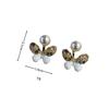 Colorful Diamond Butterfly Earrings Are Bright And Shining, Exquisite Diamond-Set Light Luxury Crystal.