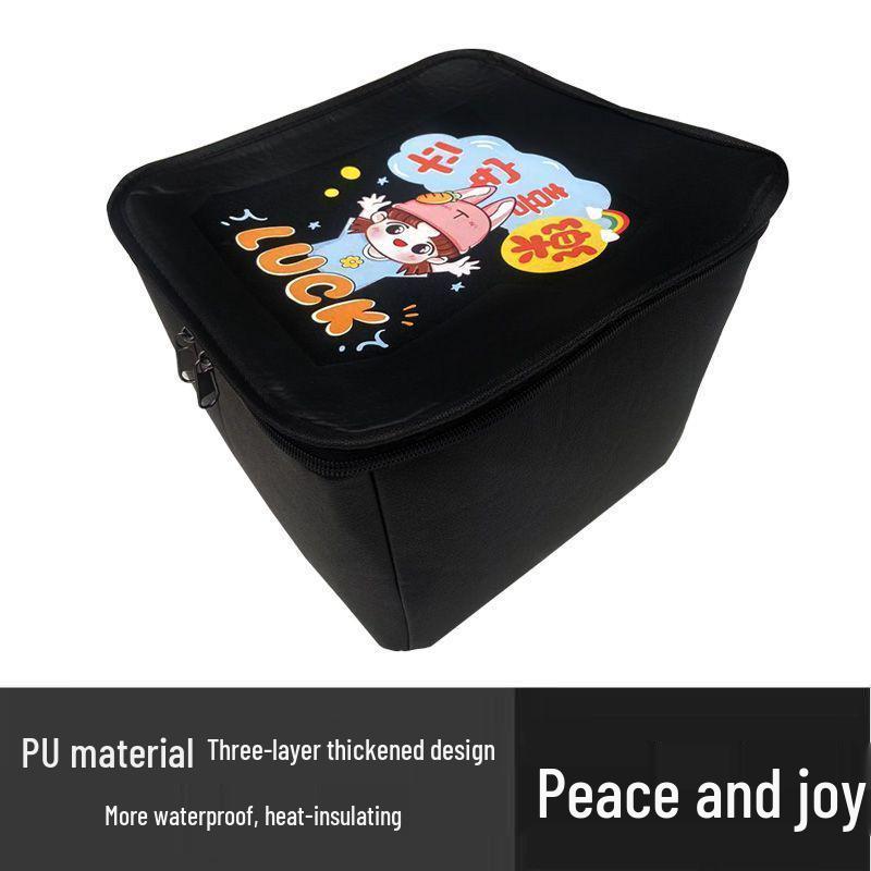 Electric Vehicle Basket Liner: Waterproof, Dustproof Cover with Lid for Front Bicycle Storage