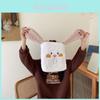 Adorable Plush Dog Ear Tote Bag With Embroidered Design For Trendy Students