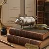 Antique-Inspired Pig Mini Tape Measure, Vintage Metal Pig-Shaped Retractable Measuring Tape for Sewing, DIY Projects & Collectible Decor Accessories