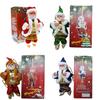 Batteriebetriebener Seilkletternder Weihnachtsmann Musikalisches Spielzeug Zum Aufhängen am Weihnachtsbaum Anhänger Ornament Dekor Weihnachtsdekorationen