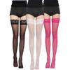Jk Style Fashion Versatile Silicone Non-Slip Thin Long Socks Women Sexy Lace Stockings Thigh High Sheer Breathable Summer Socks