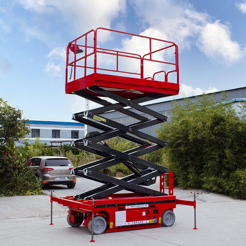 Electric Self-Propelled Scissor Lift Platform for High-Altitude Maintenance