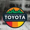 Reflective Car Sticker, Suitable for TOYOTA Camping Adventure Off-road Domineering FJ Body Modification Warning Sticker