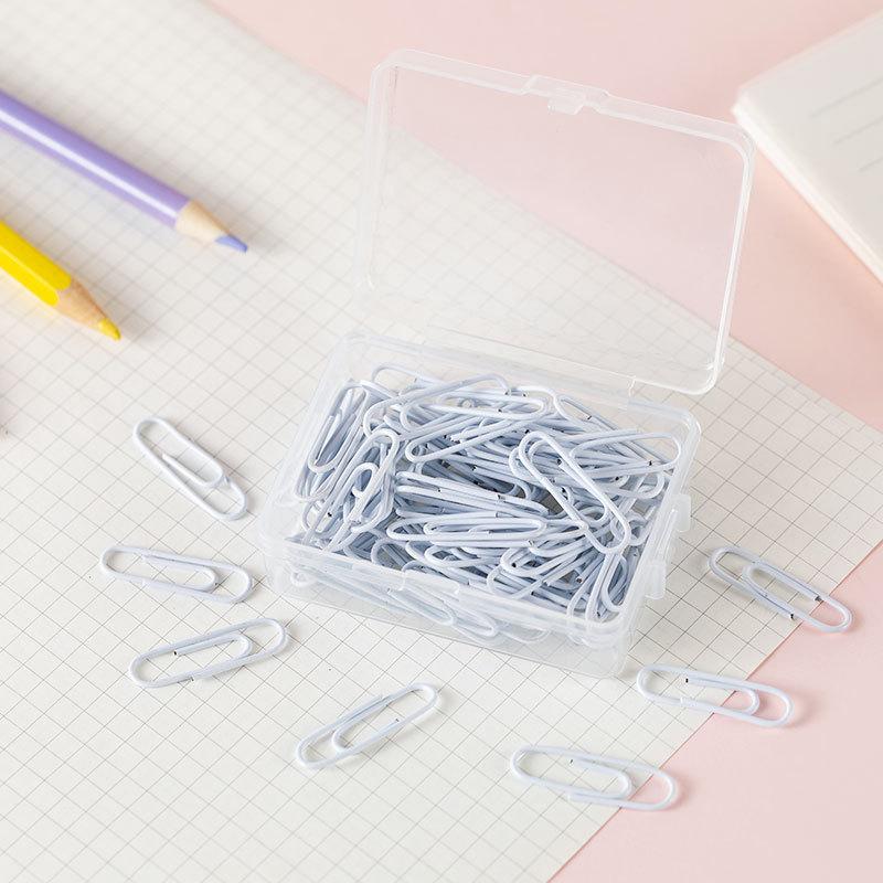 50 stuks/doos 28 mm Macaron Kleurige Paperclips, Creatieve Boekhouding Decoratie Materialen, Bladwijzers, Paperclips