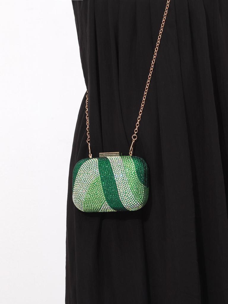 Europeisk och Amerikansk Kvällsväska för Damer med Diamanter och Kristaller för Fest och Bröllop