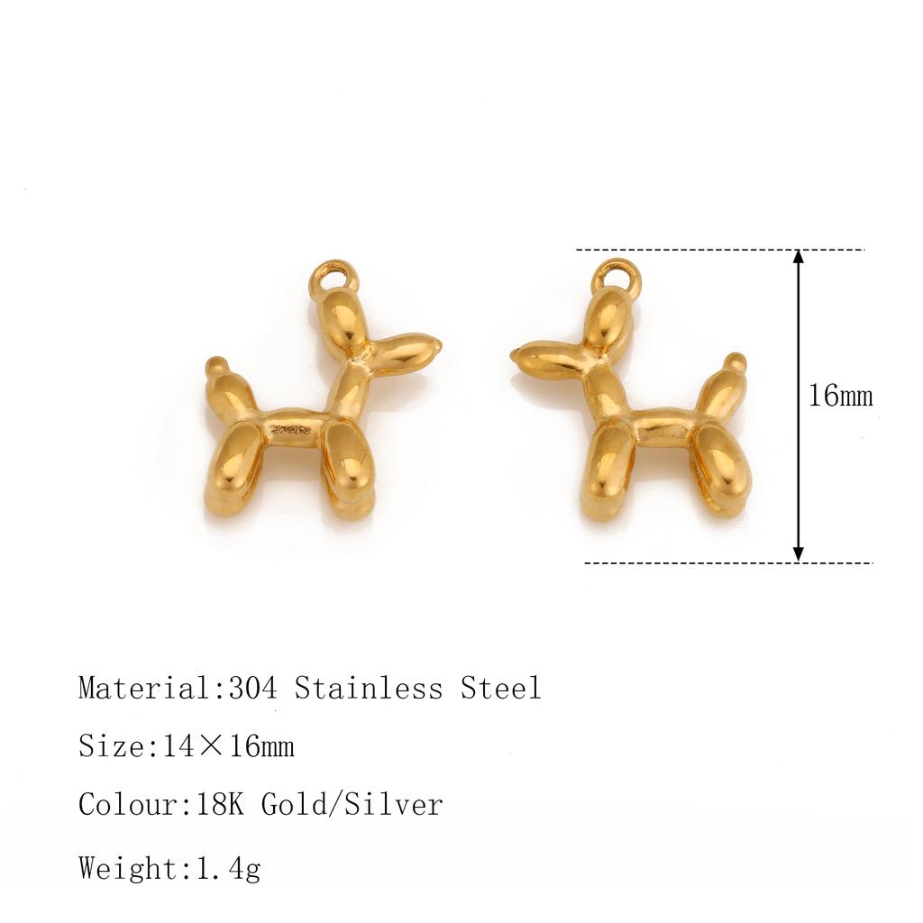 3Pcs Cute Small Bear/Luckly Clover/Heart/Sun Flower Charms PVD Plated Gold Pendants DIY Necklace Bracelet Earring Jewelry Making