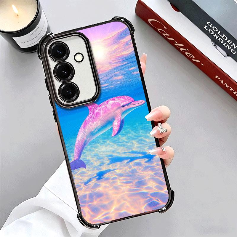 Funda Suave de Delfín Linda para Teléfono Oceánico Para Samsung A17 A27 A07 A37 A57 A16 A56 A15 A55 A14 A54 A13 A53 A26 A36 A25 A35 A24 A34 A23 A