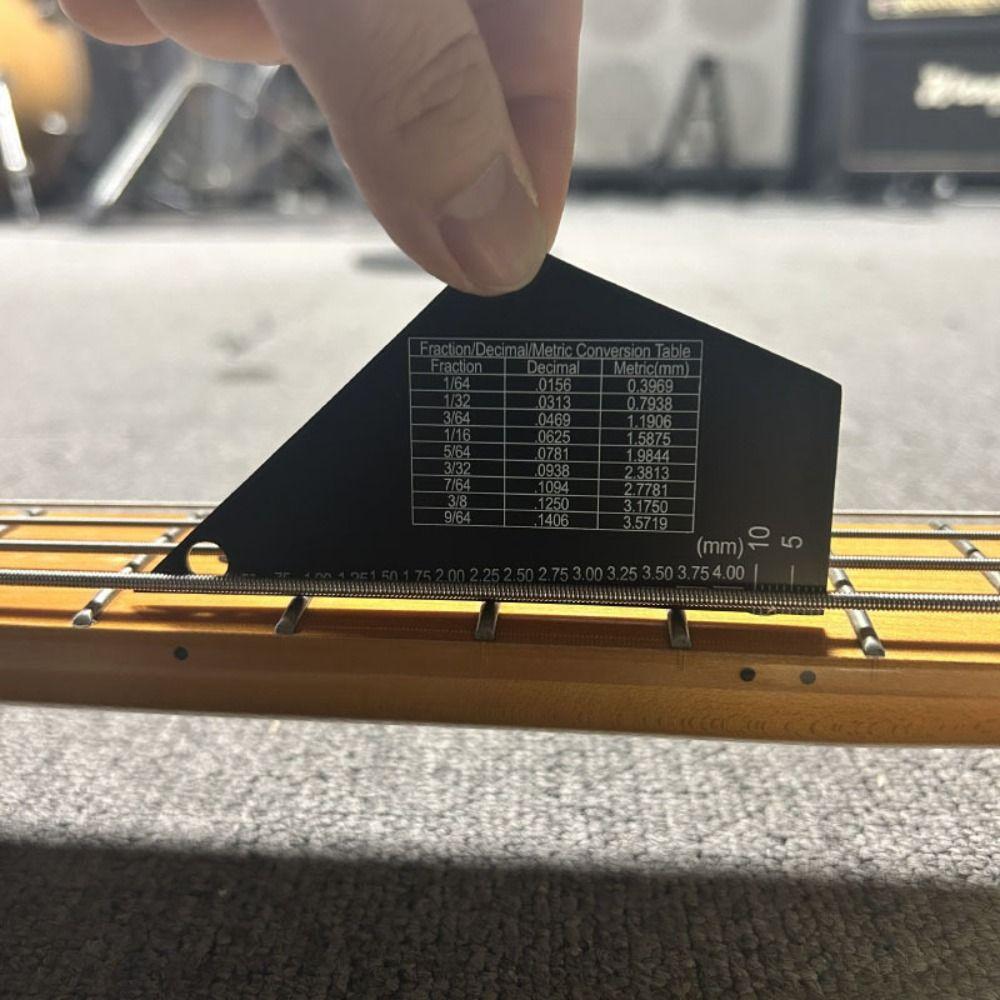 Guitar Leveling Guitar String Height Ruler Precise Etched Buzzing Fret Catcher  Folk Guitar