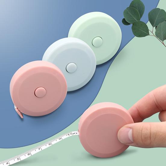 2Pcs 1.5M Soft Ruler Double Scale Standard Metric Soft Retractable Accurate Measurement Easy To Carry Women Body Measure Tapeline